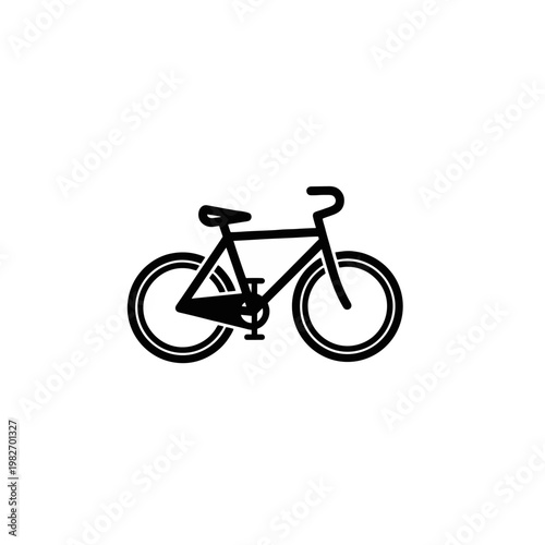bicycle isolated on white background