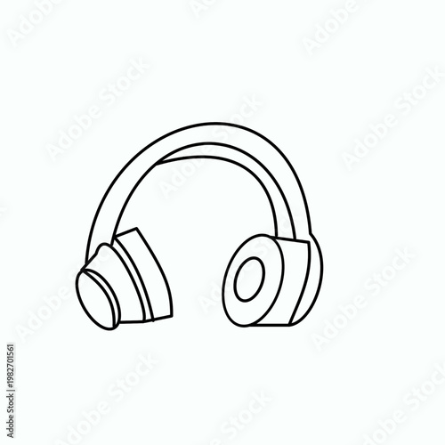 headphone drawing object drawing music lovers work gadget
