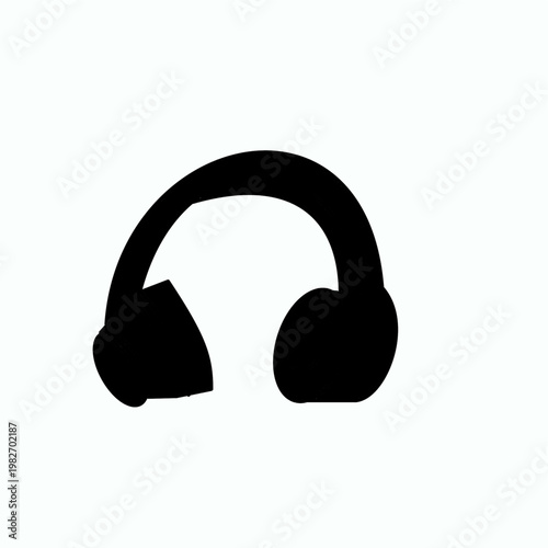 headphone black silhouette object drawing music lovers work gadget