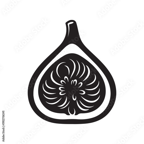 Fig silhouette vector icon sign symbol illustration design
