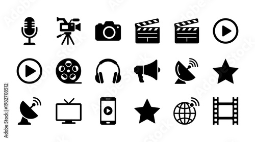 Vector Illustration of Creative Video Editing and Media Production Concept