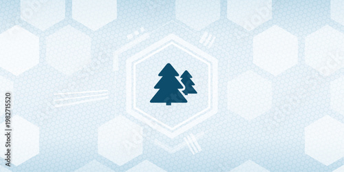 Abstract technology concept background with tree icon representing nature and environmental sustainability