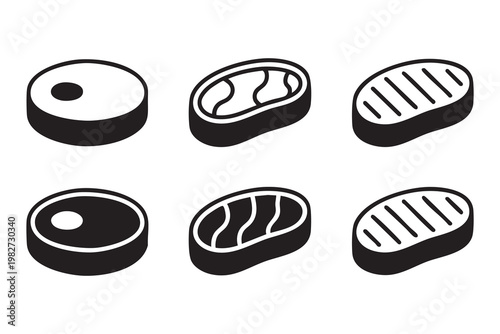 Beef Meat Icon Pack for Restaurant Branding and Food Marketing