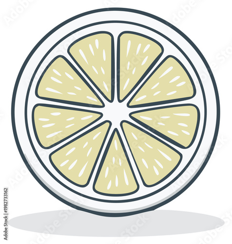Fresh Citrus Slice Illustration
