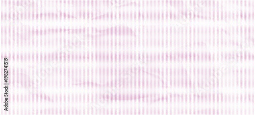 crumpled paper texture Halftone featuring grainy folds and gritty distressed details wrinkled surface Pink background