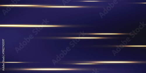 Modern golden streaks slice across a deep blue void for digital, tech, or abstract design projects, background illustration