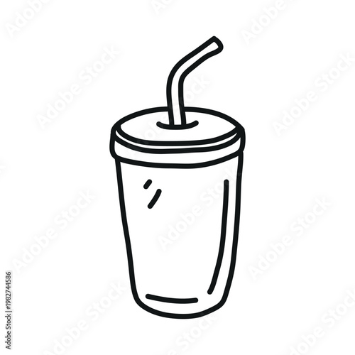 Soft Drink Cup Illustration