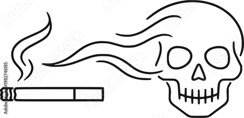 Tabacco awareness vector design, cigrate kills 