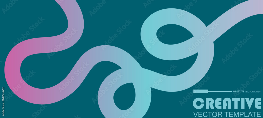 Fototapeta premium 3d Gradient Shape. Beautiful Abstract Liquid Fluid Background. Color Design For Creative Bg. Minimal Layout With Wavy Rainbow And Digital Art.