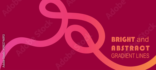 Abstract swirl with vibrant Color Gradients. Vector design.