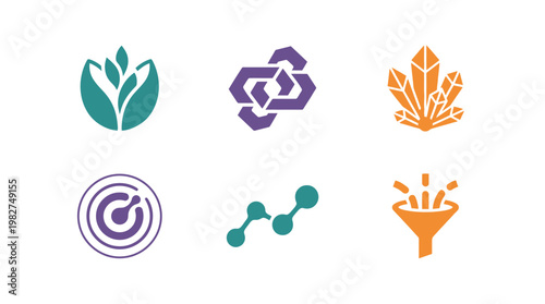 Collection of Modern Eco Icons Set for Sustainable Environment and Nature Concepts