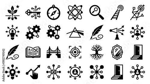 Creative Business Strategy Concept Illustration with Modern Flat Design Style