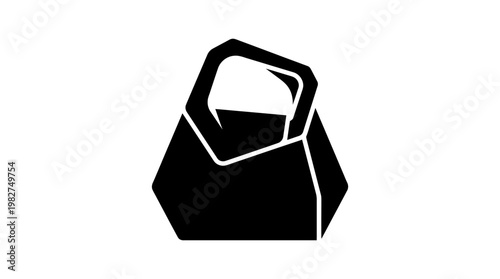 Icon of Email Envelope Light in Flat Style for Communication and Messaging