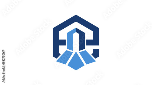 Vector Icon of Blockchain Security Shield for Digital Data Protection