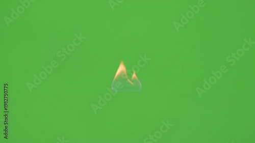 Subtle Fire Pilot Flare Green Screen 4K Video