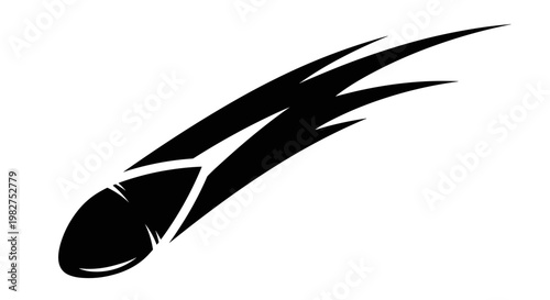 Black Bullet Train Speed Icon.