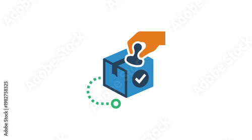 Vector Icon of Puzzle Piece with Question Mark and Hand for Problem Solving or Support