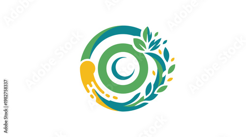 Eco-Friendly Nature Conservation Icon Vector Illustration for Environmental Awareness