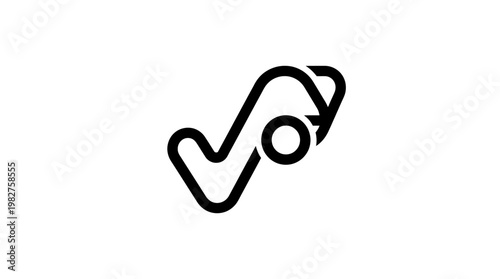Icon Of A Checkmark In A Rounded Square For Approval And Success