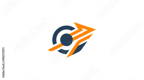 Icon Of Speeding Rocket Launch In Flat Design Style For Technology And Innovation Concepts