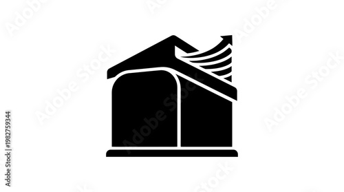 Icon of A Modern Freight Ship in Vector Style for Marine Transportation