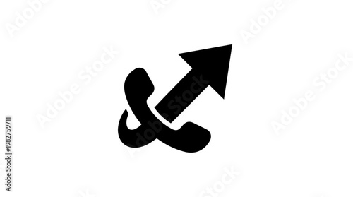 Vector Icon of Upward Arrow with Percent Sign for Business Growth and Financial Analysis