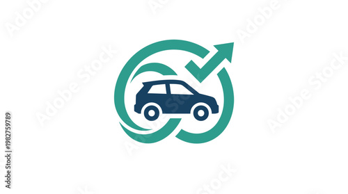 Icon of Car Repair and Maintenance Service Vector Logo Design
