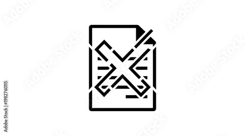Icon of a Document with Pencil for Editing and Writing, Vector Illustration for Business and Office Concepts