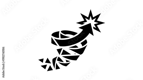 Vector Icon of Explosive Dynamite Stick for Safety and Warning Signs