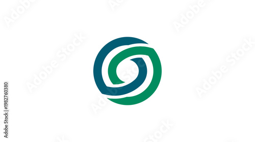 Icon of Generic Circular Logo Design, Abstract Symbol for Brand Identity in Vector Style