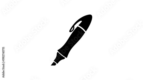 Icon of a Pen Vector Illustration for Writing and Office Supplies