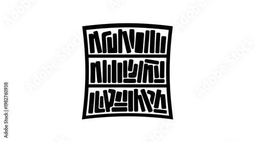 Icon of French Text in a Book or Document Style for Language Learning or Education