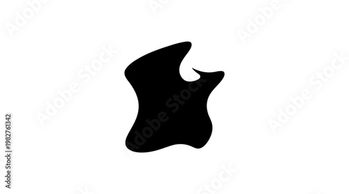 Icon of a Black Stylized Fox Head in Silhouette for Wildlife and Nature Themes