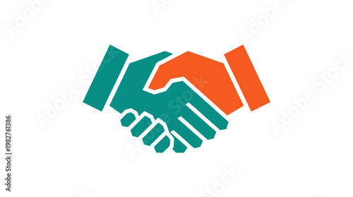 Icon of Handshake Vector Illustration for Business Collaboration and Partnership