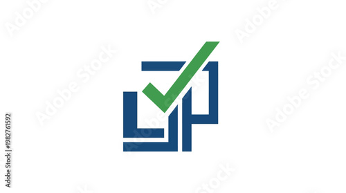 Icon of Document Checklist with Checkmark for Task Completion and Verification, Vector Icon