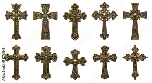 Ornate Cross Collection: Vintage Religious Symbols