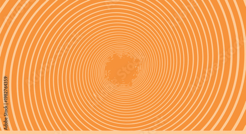 Vibrant orange concentric circles pattern background