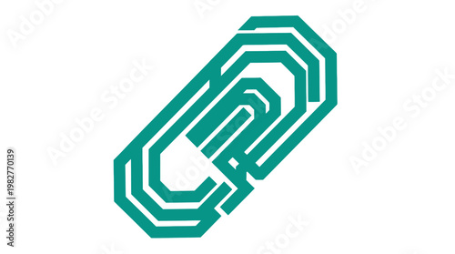 Vector Icon of a Modern Digital Circuit Symbol for Technology and Electronics