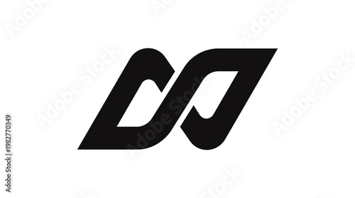 Icon of Intertwined Looping Symbols Vector Icon for Technology and Connectivity