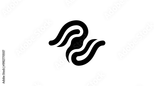 Icon of Steam Lines Vector Icon For Climate Change and Environmental Awareness