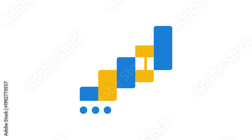 Vector Icon Displaying Growth and Progress in Business Analytics