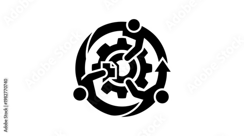 Icon of Human Brain Network Connection Vector Illustration for Technology and Science Concepts