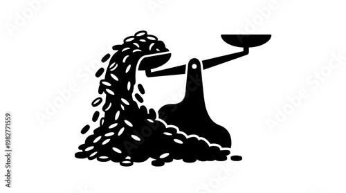 Icon of a Volcano Eruption with Smoke and Lava Flow in Vector Style