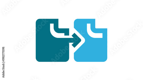 Icon of Two Overlapping Chat Bubbles With Arrow for Communication Or Messaging