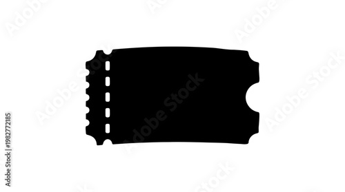 Icon of Cinema Ticket Vector Icon for Movie Entertainment and Ticket Booking