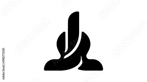 Icon of Hand Holding Justice Scale for Legal and Law Concepts in Flat Vector Style