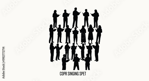Choir Silhouette Group Performance