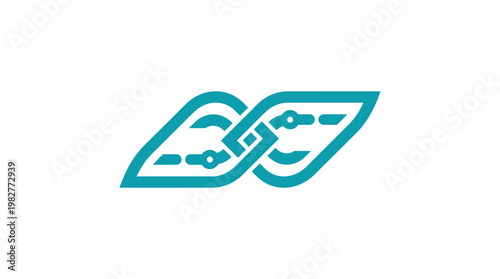 Vector Icon of Interconnected Circuit Boards for Technology and Innovation