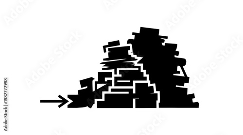 Icon of Computer Server Cluster in Cloud Computing Environment for Data Storage