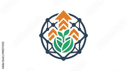 Eco-Friendly Nature Conservation Icon Vector Illustration for Environmental Awareness